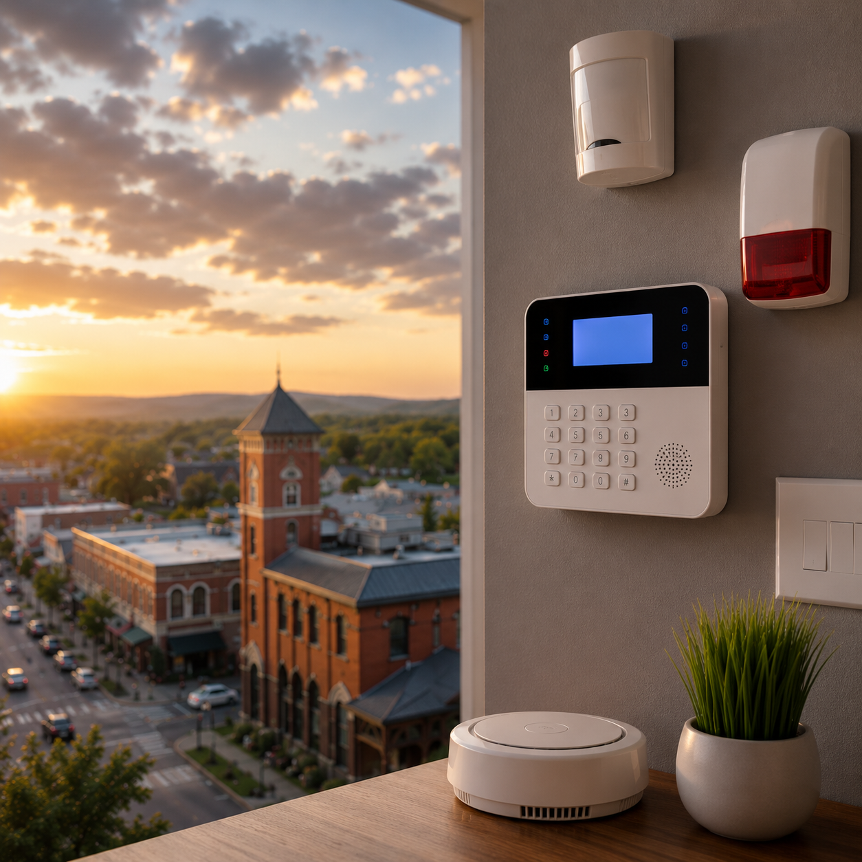 alarm in Milton